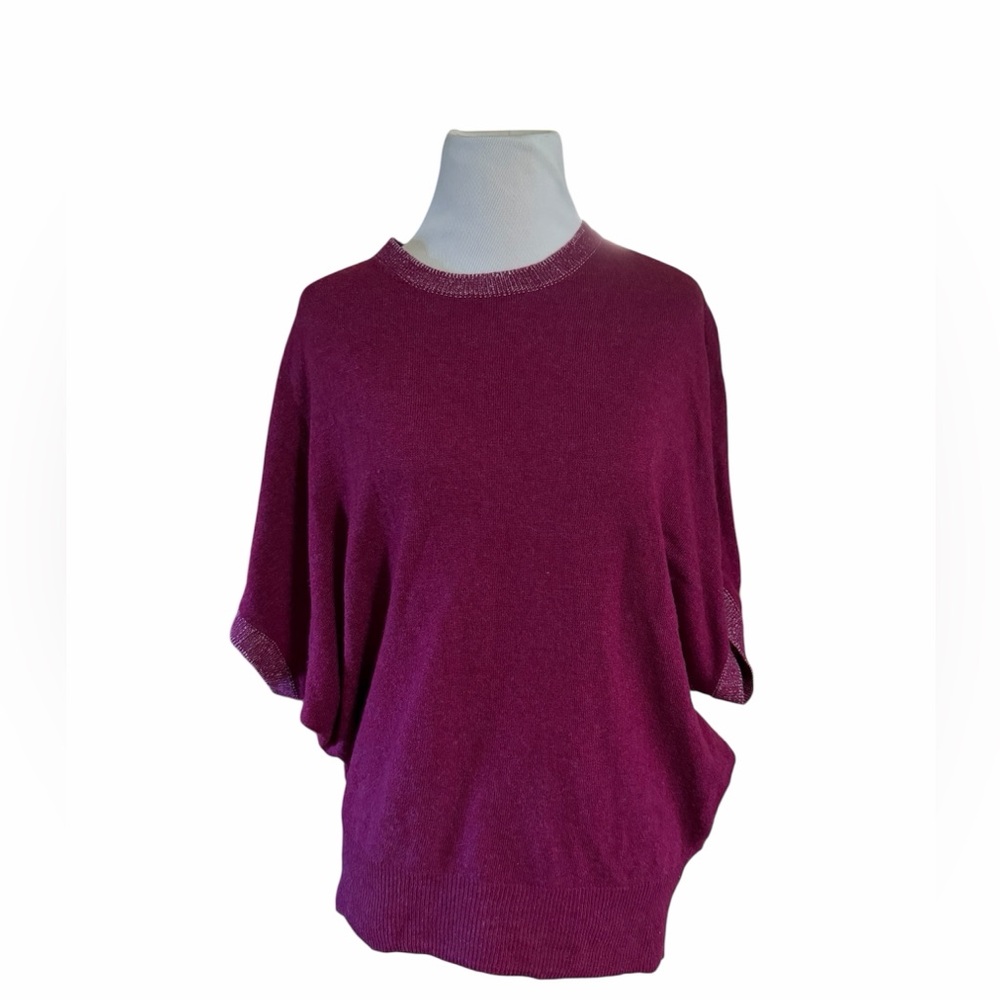 Magenta dolman knitted top by Niko and…OS minimalist modern japanese tailoring
